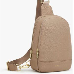 Kattee Sling Bag in Apricot, Leather, NWOT